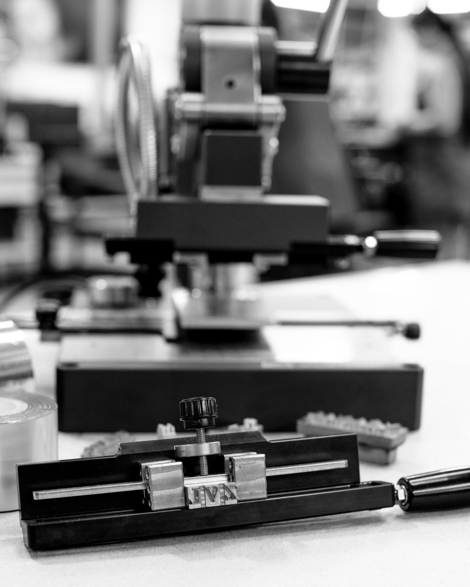 Leather hot stamping tools and machine
